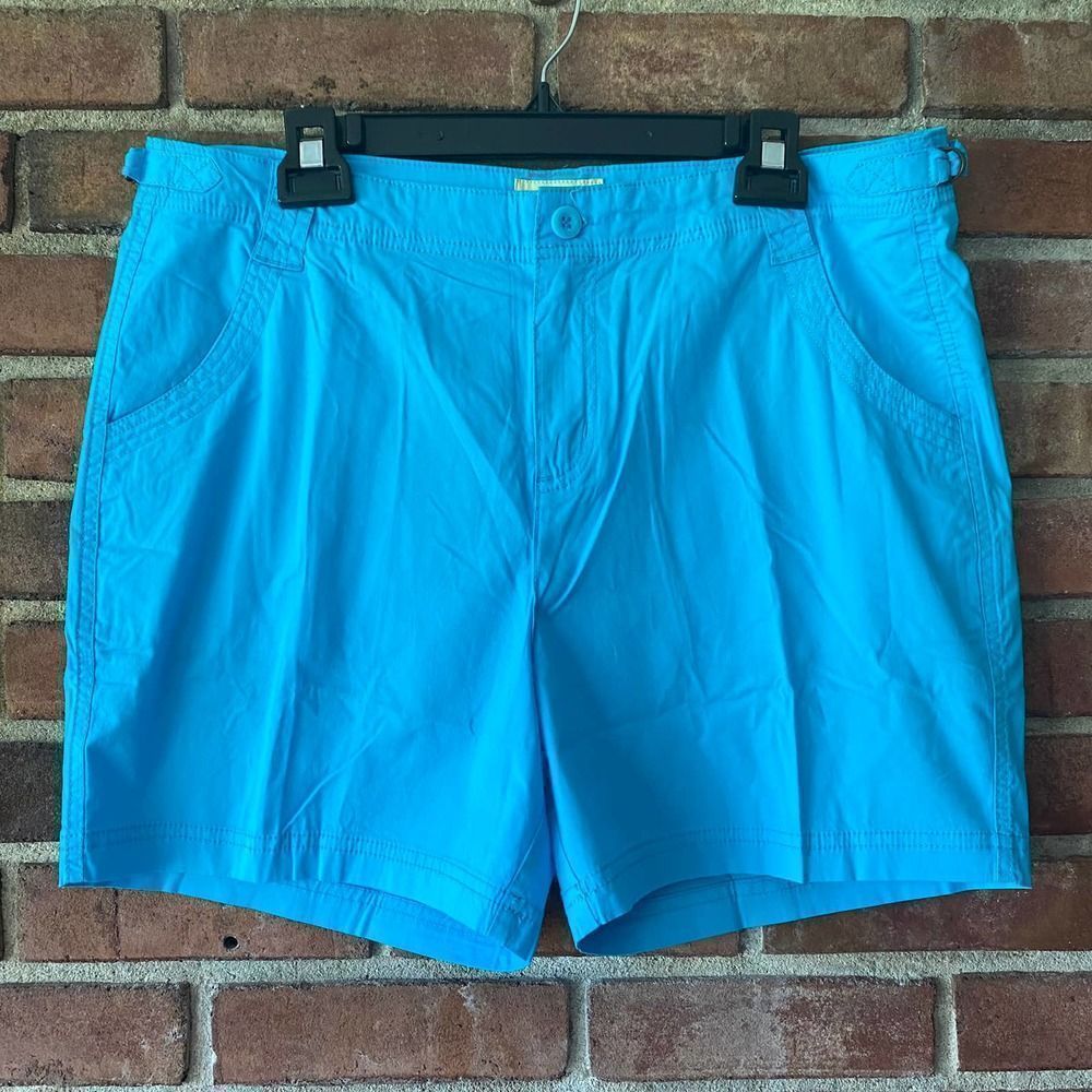 Caribbean Joe Bright Blue Adjustable Waistband Shorts